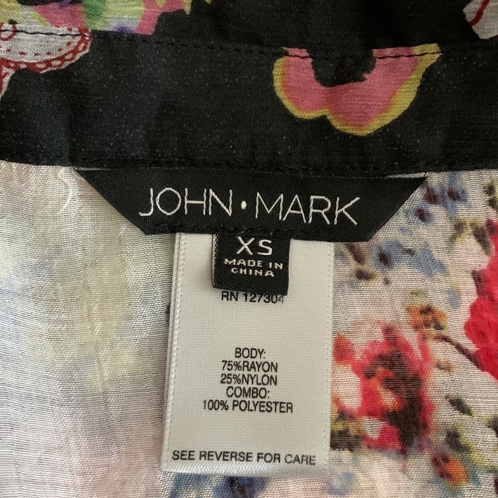 John Mark Multi Floral Print Tunic/Dress, XS/S - Picture 10 of 10